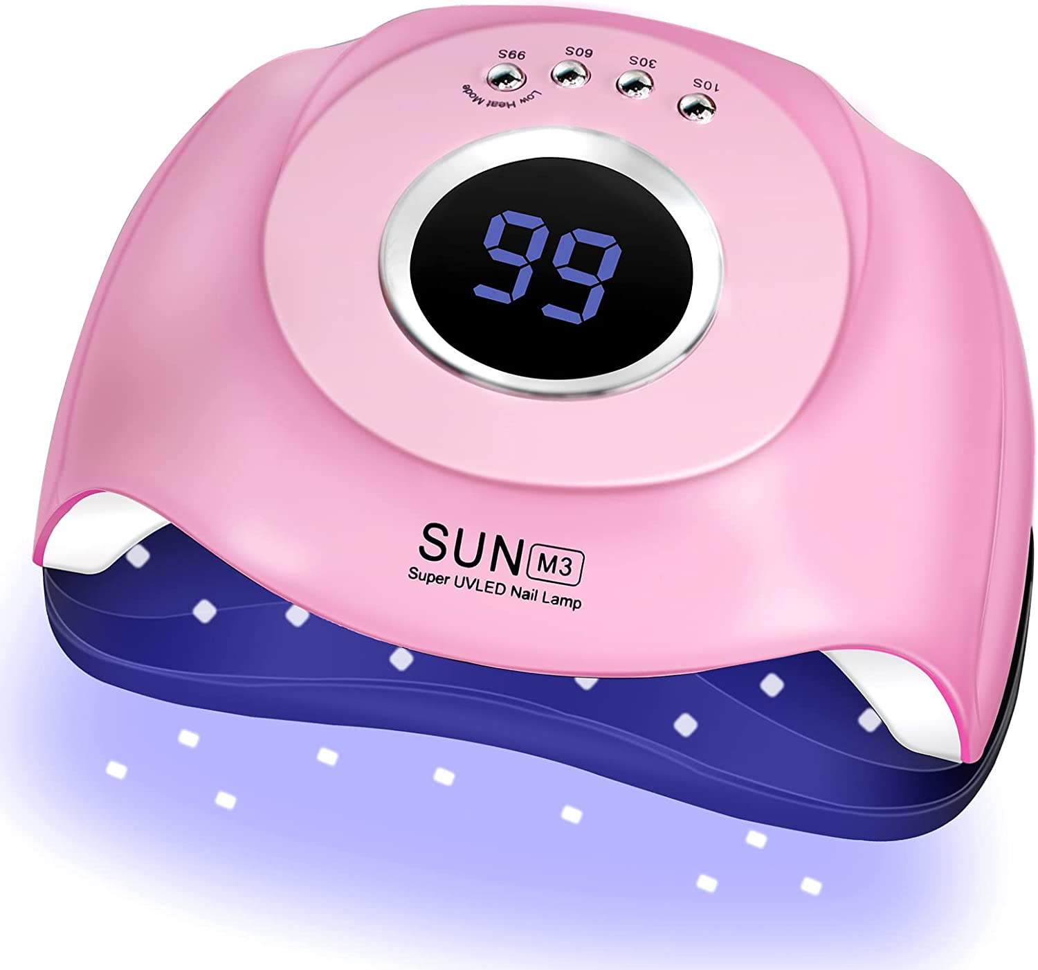 UV LED Nail Lamp,180W UV Light Nail Dryer for Nails Gel Polish with 45 Lamp Beads 4 Timer Setting & LCD Touch Display Screen, Auto Sensor, Professional Nail Light UV Nail Lamp for Gel Nails
