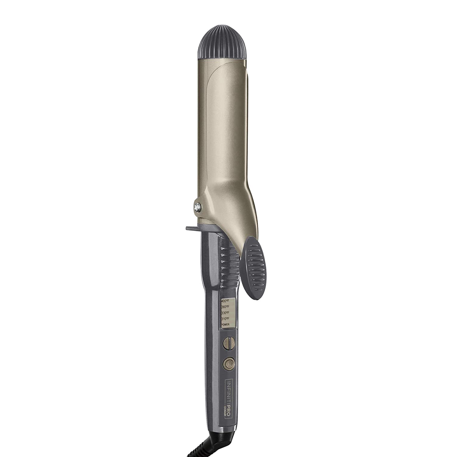 INFINITIPRO BY CONAIR Tourmaline 1 1/2-Inch Ceramic Curling Iron, 1 ½ inch barrel produces soft waves – for use on medium and long hair