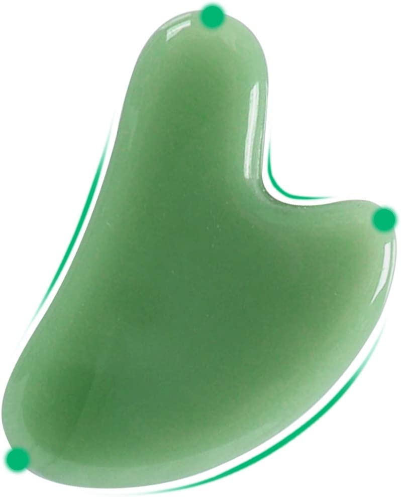 Gua Sha Facial Tool, Jade Guasha Stone Board for Face Body Skin Spooning/SPA/Neck Relax/Soft Tissue